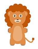 Funny lion character