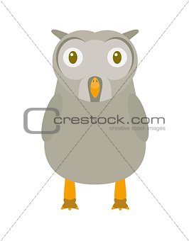 Funny owl character