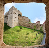 Fortress view from a tower window