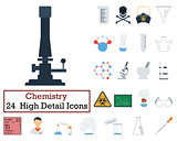 Set of 24 Chemistry Icons
