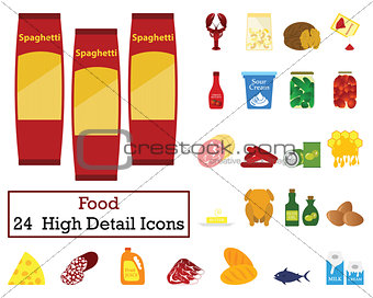 Set of 24 Food Icons