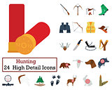 Set of 24 Hunting Icons