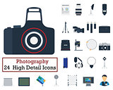 Set of 24 Photography Icons