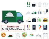 Set of 24 Restaurant icons