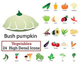Set of 24 Vegetables Icons