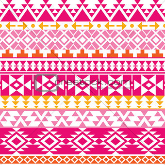 Seamless Navajo print, Aztec pattern, Tribal design