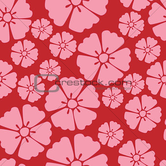 Cherry blossom sakura seamless pattern background