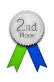 second place award ribbon badge