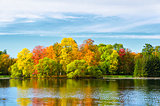 colorful autumn park