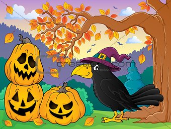 Witch crow theme image 3