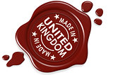 Label seal of Made in United Kingdom