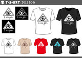 t shirt design with eye