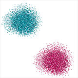 Pink and blue glitter background, shiny texture