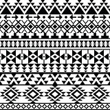 Seamless black Navajo print, Aztec pattern, Tribal design