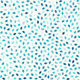 Vector Seamless Multicolor Blue Gradient Rhombus Jumble Pattern