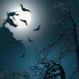 Halloween background. Vector illustration.