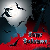 Halloween background. Vector illustration.