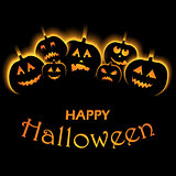 vector illustration of Halloween Background with Pumpkin