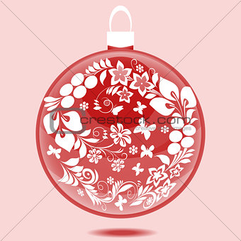 Christmas ball with ornament