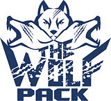 Wolf Pack Grunge Retro