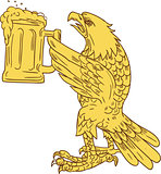 American Bald Eagle Beer Stein Drawing