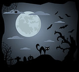 Halloween background vector illustration