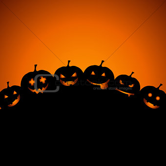 Halloween pumpkin background 