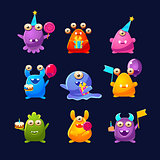 Fantastic Monsters With Birthday Party Objects