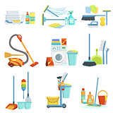 Cleaning Household Equipment Sets