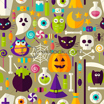 Halloween Seamless Background