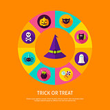 Trick or Treat Infographic Concept