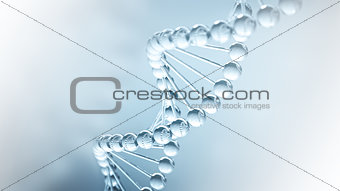 DNA science Background - 3D illustration