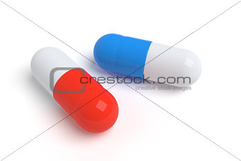 Pills 3D Render - 3D illustration