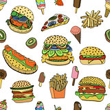 various food background