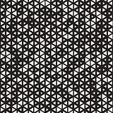 Vector Seamless Black and White Random Size Triangles Grid Pattern