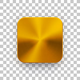 Gold App Icon Template with Metal Texture