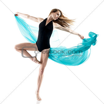 woman dancer dancing isolated