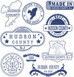 Hudson county, NJ, generic stamps and signs