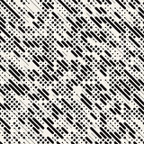 Vector Seamless Black and White Irregular Diagonal Dash Lines Pattern