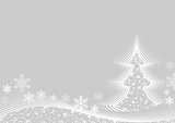 Abstract White Christmas Greeting
