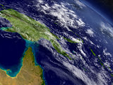 Papua New Guinea from space