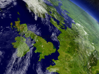 United Kingdom from space