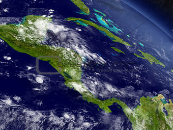 Central America from space