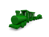 Wooden toy train