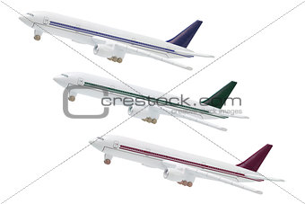 Miniature Model of Commercial Jetliners