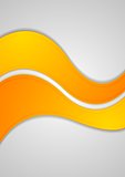 Orange abstract waves vector background