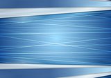 Abstract bright blue background with lines 