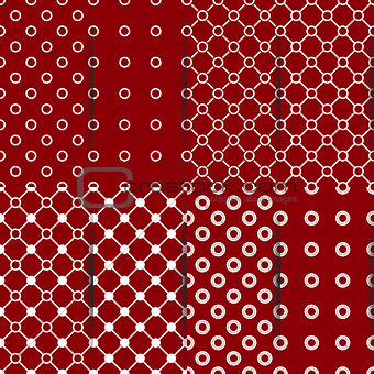Set of seamless pattern, vector illustration.