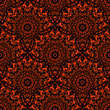Abstract Seamless Red Orange Black Geometric Vector.