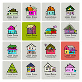 Art houses collection, sketch for your design